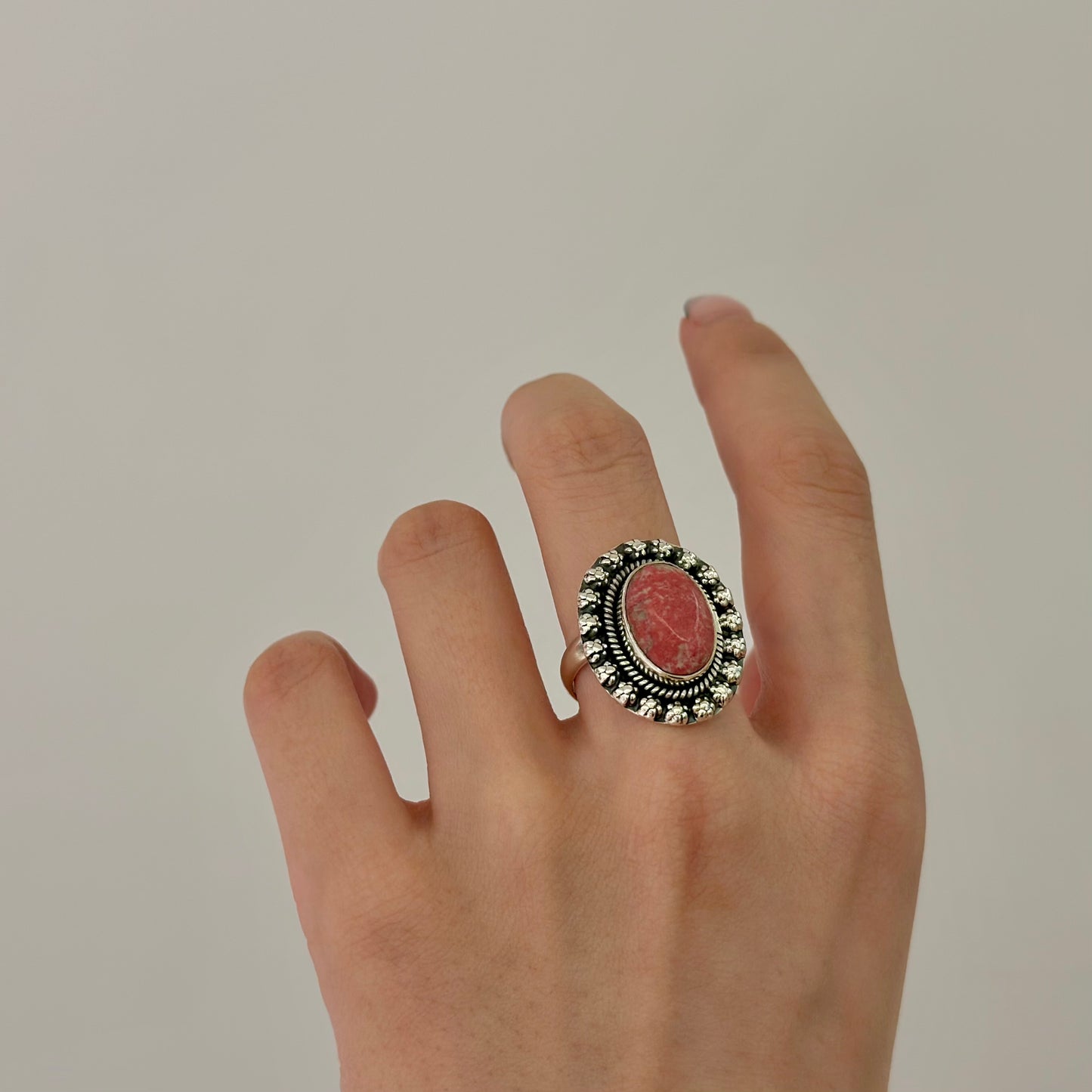Flower design ring 14