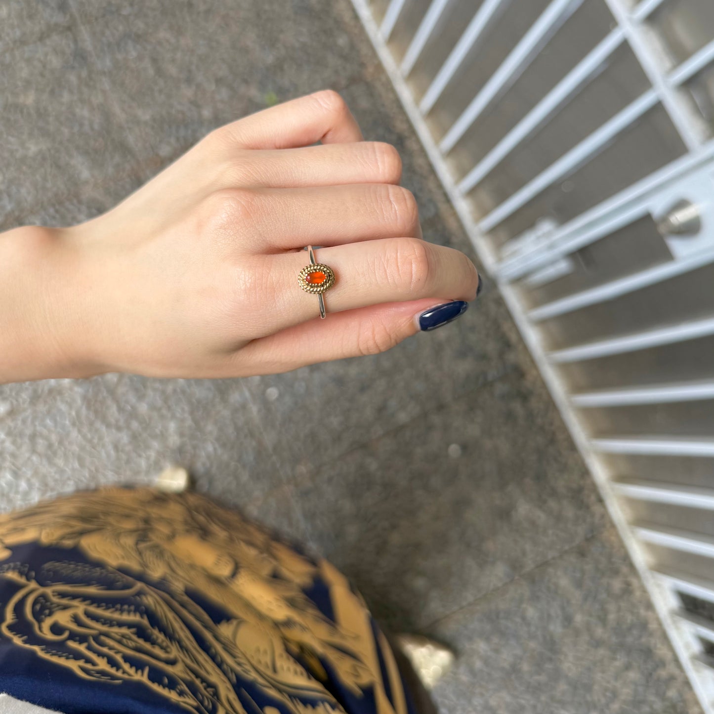 Silver925×Brass petit ring 3