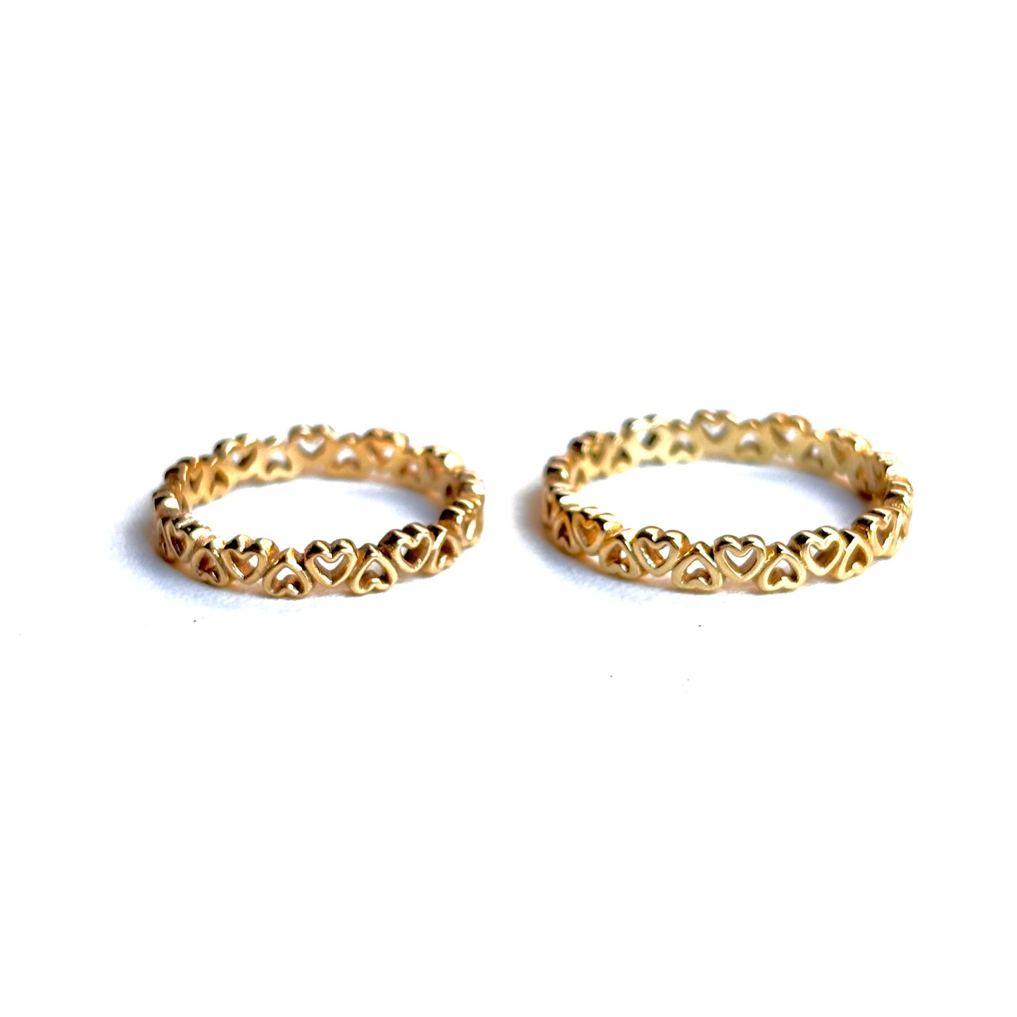 Brass Heart plain ring 1