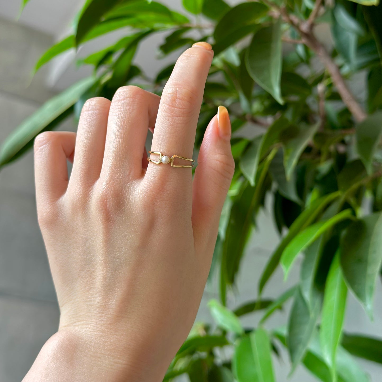 Brass design ring 6