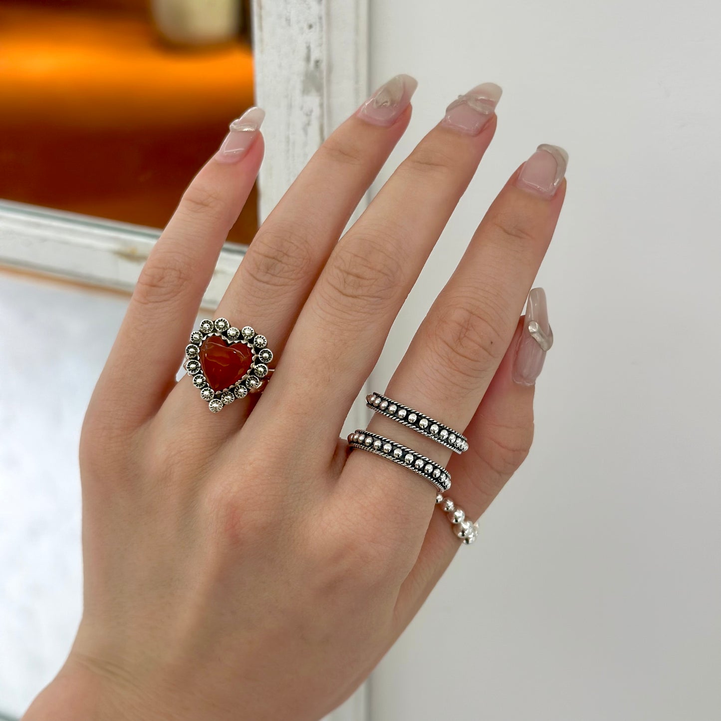 【poco】Silver925 plain ring 2
