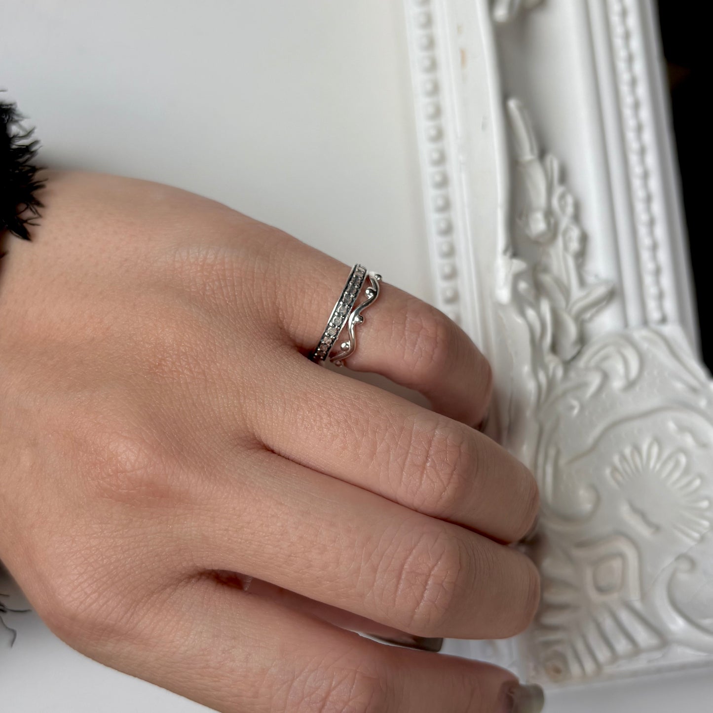 Silver925 plain ring 42