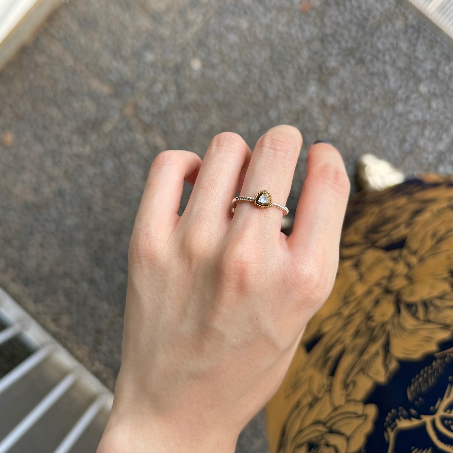 Silver925×Brass petit ring 1