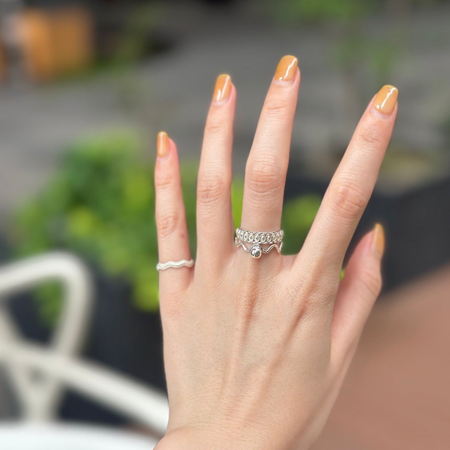 Silver925 plain ring 56