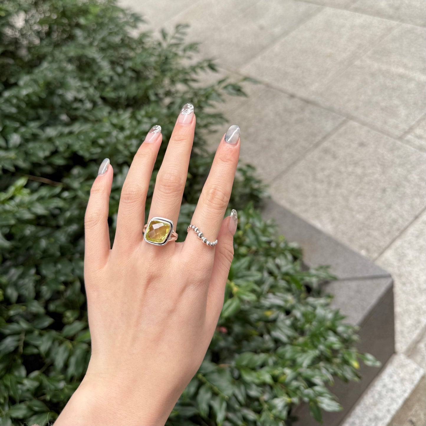 Silver925 1stone ring 3