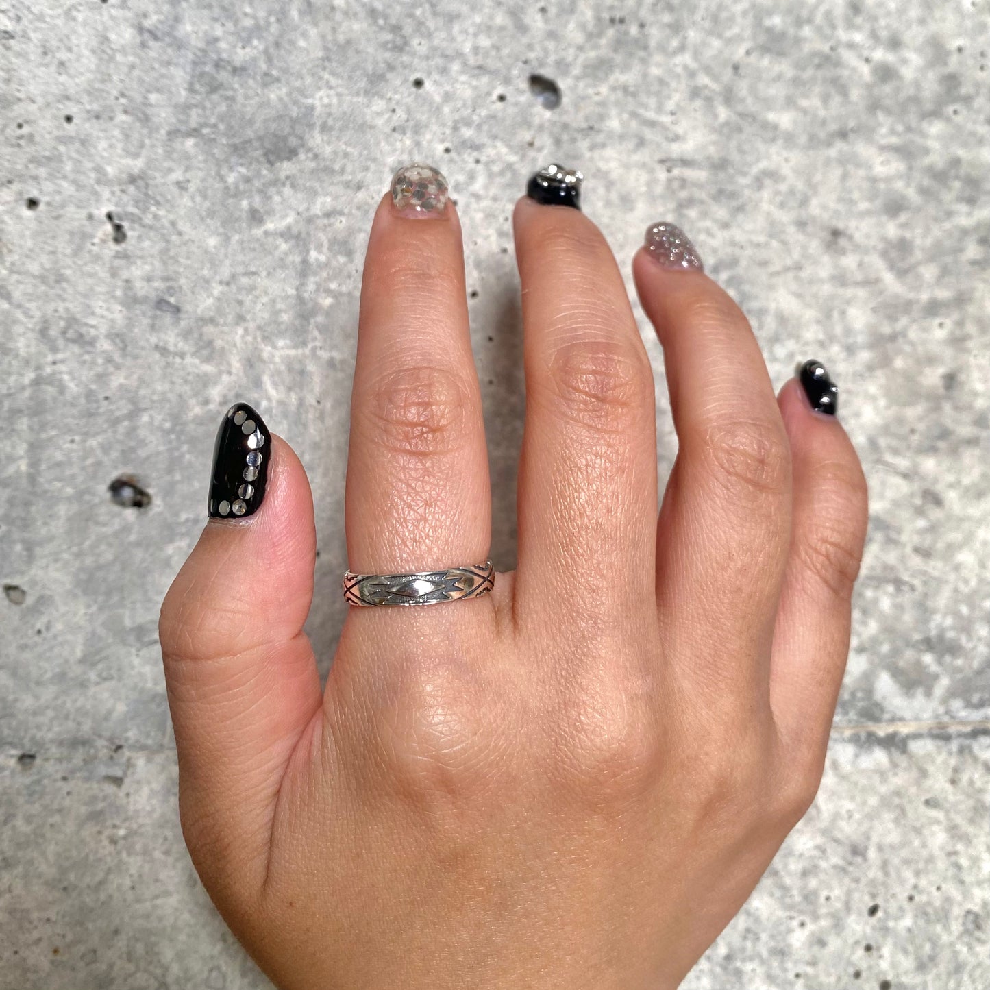 Silver925 plain ring 85