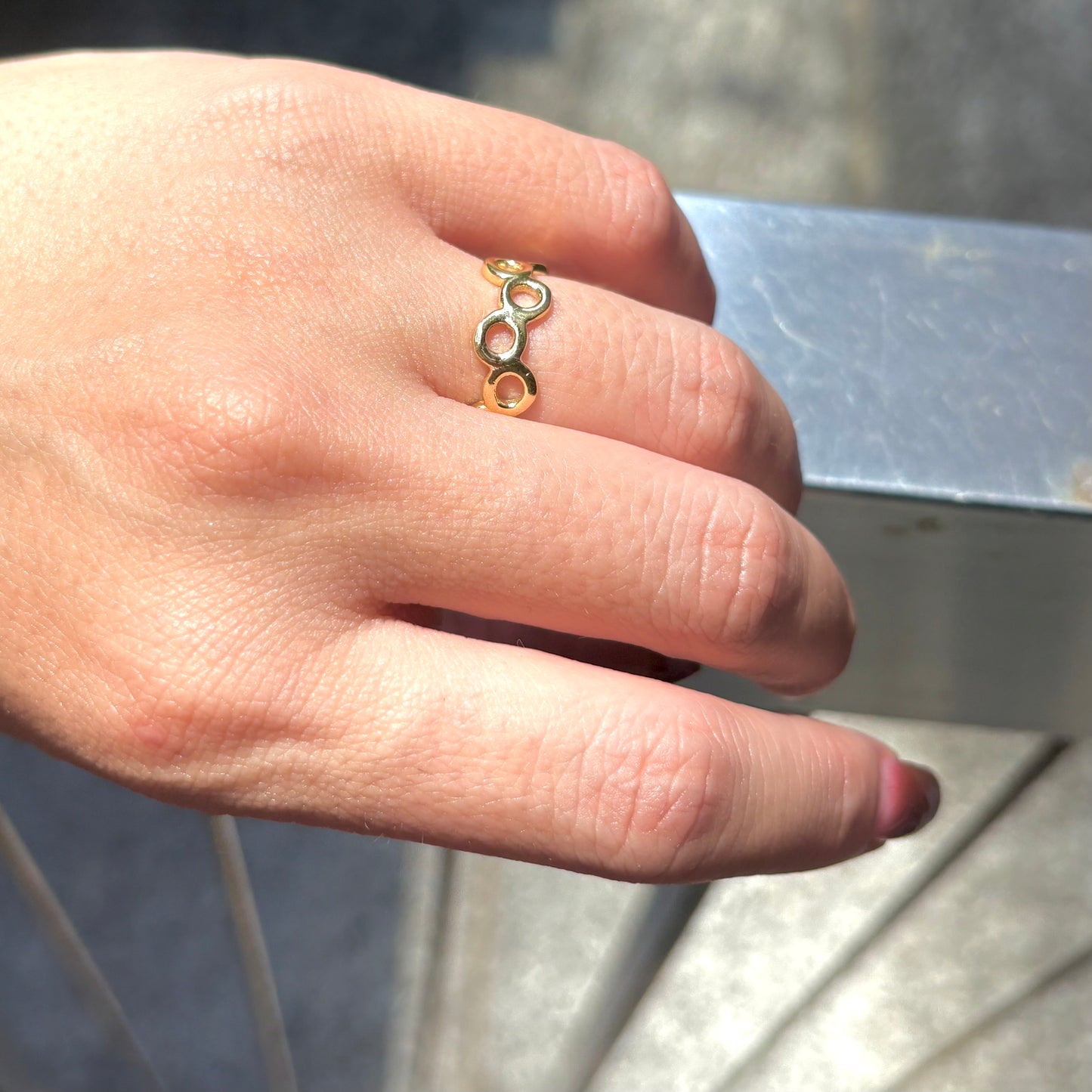 Brass plain ring 23
