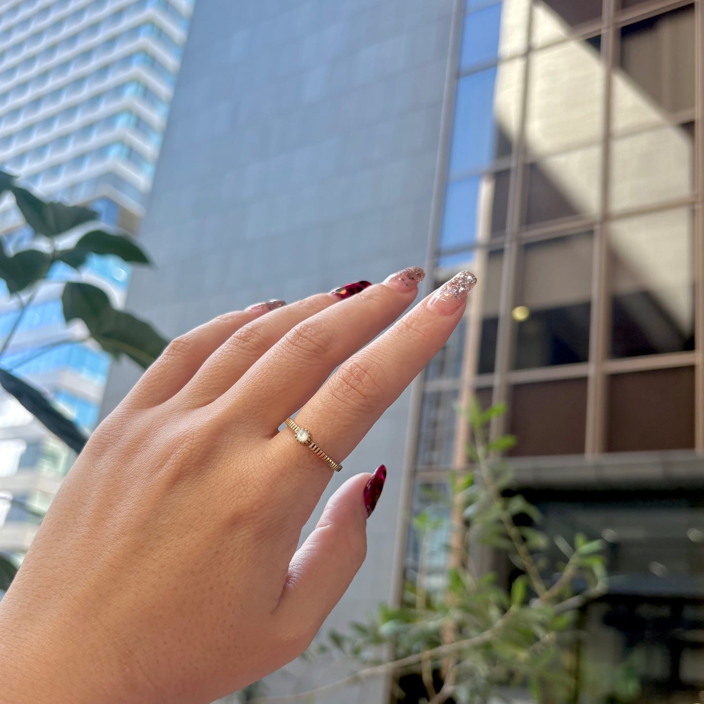 Brass petit ring 13