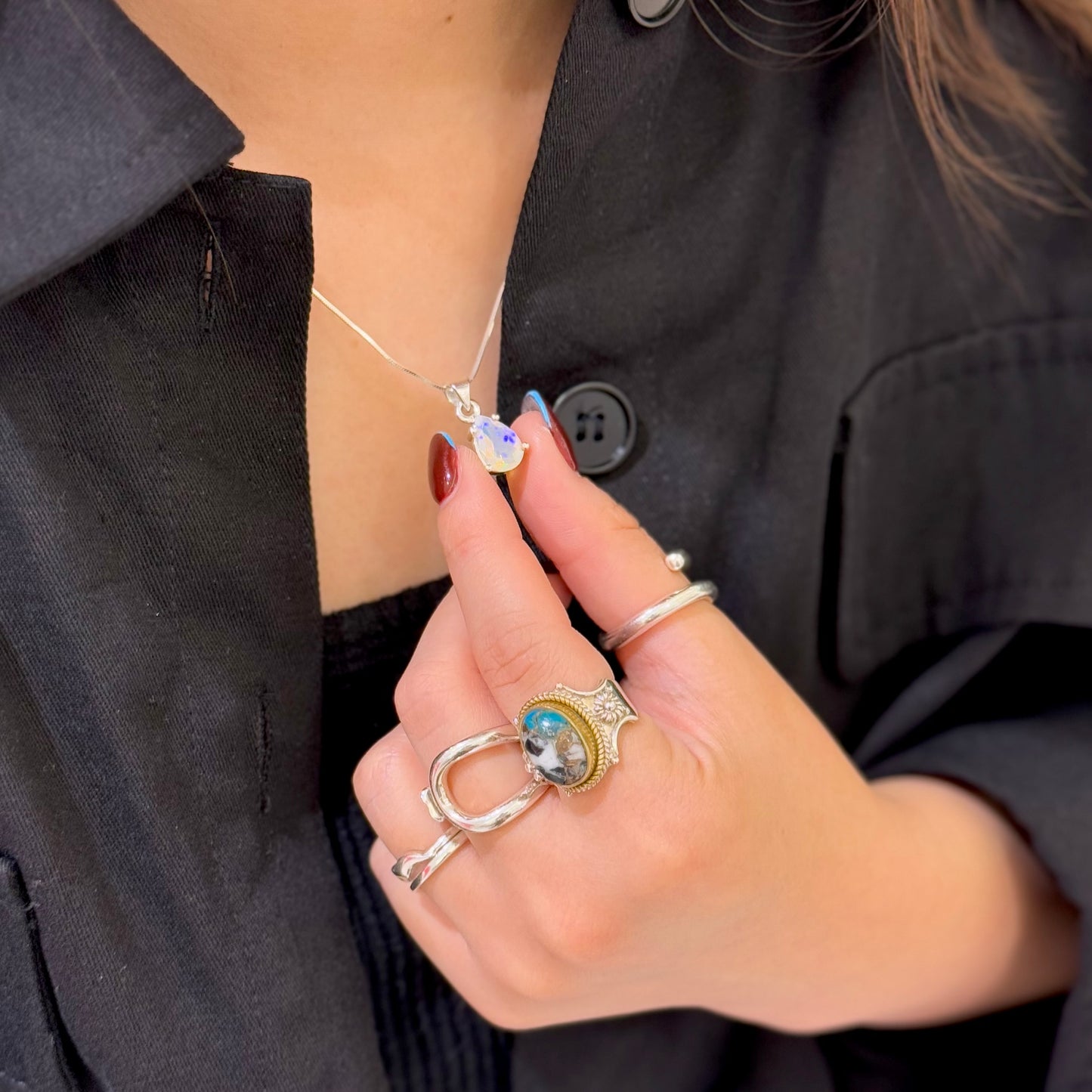 Opal charm