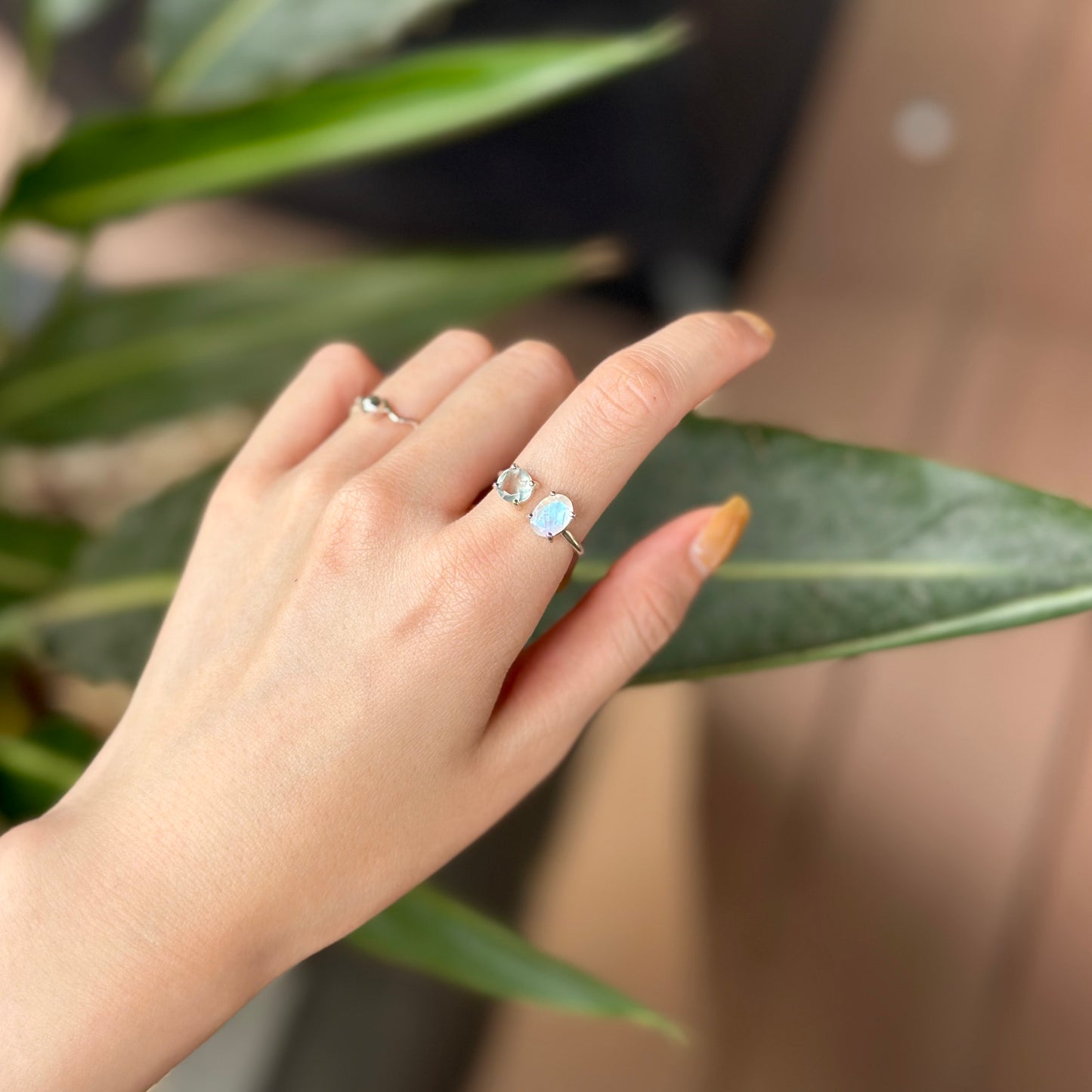 Silver925 2stone ring 16