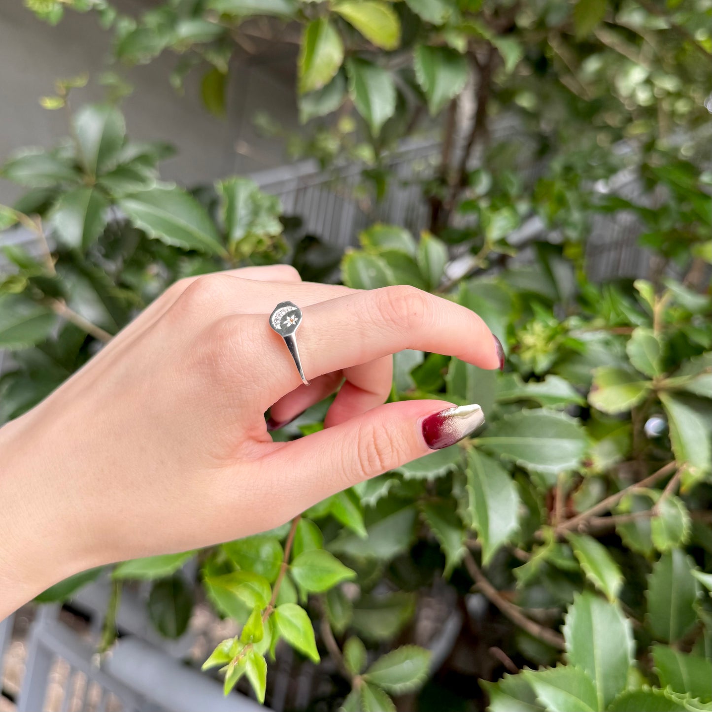 Moon&Star design ring