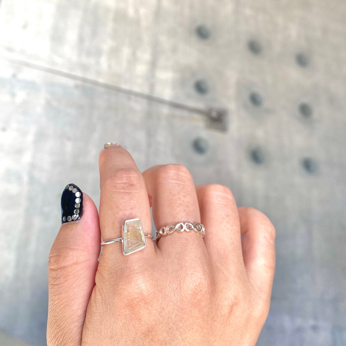 Silver925 1stone ring 7