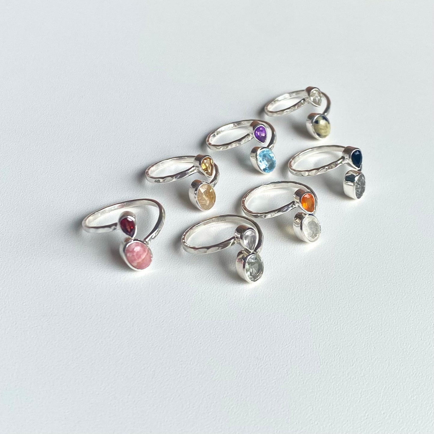 Silver925 2stone ring 11