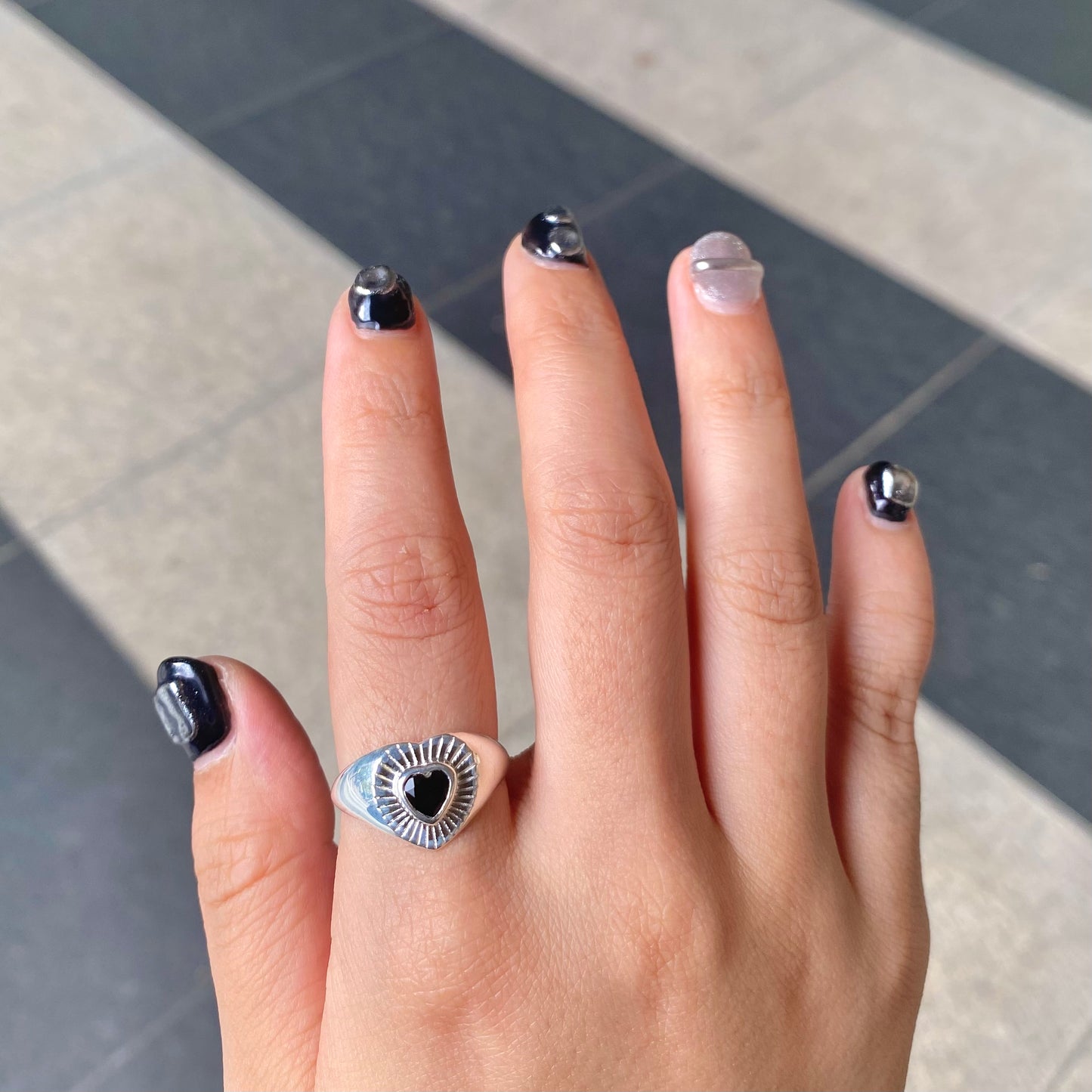 Heart design ring