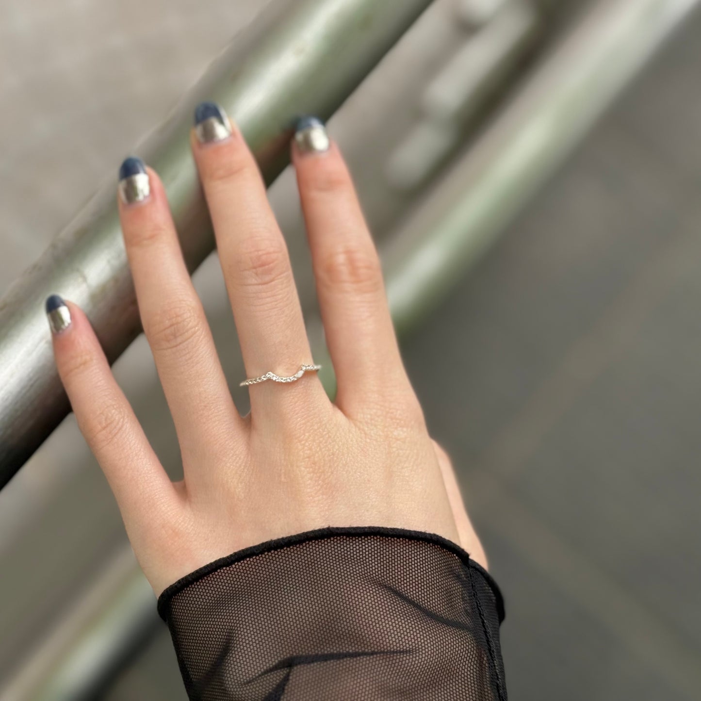 【Bijumam poco】White topaz ring 7
