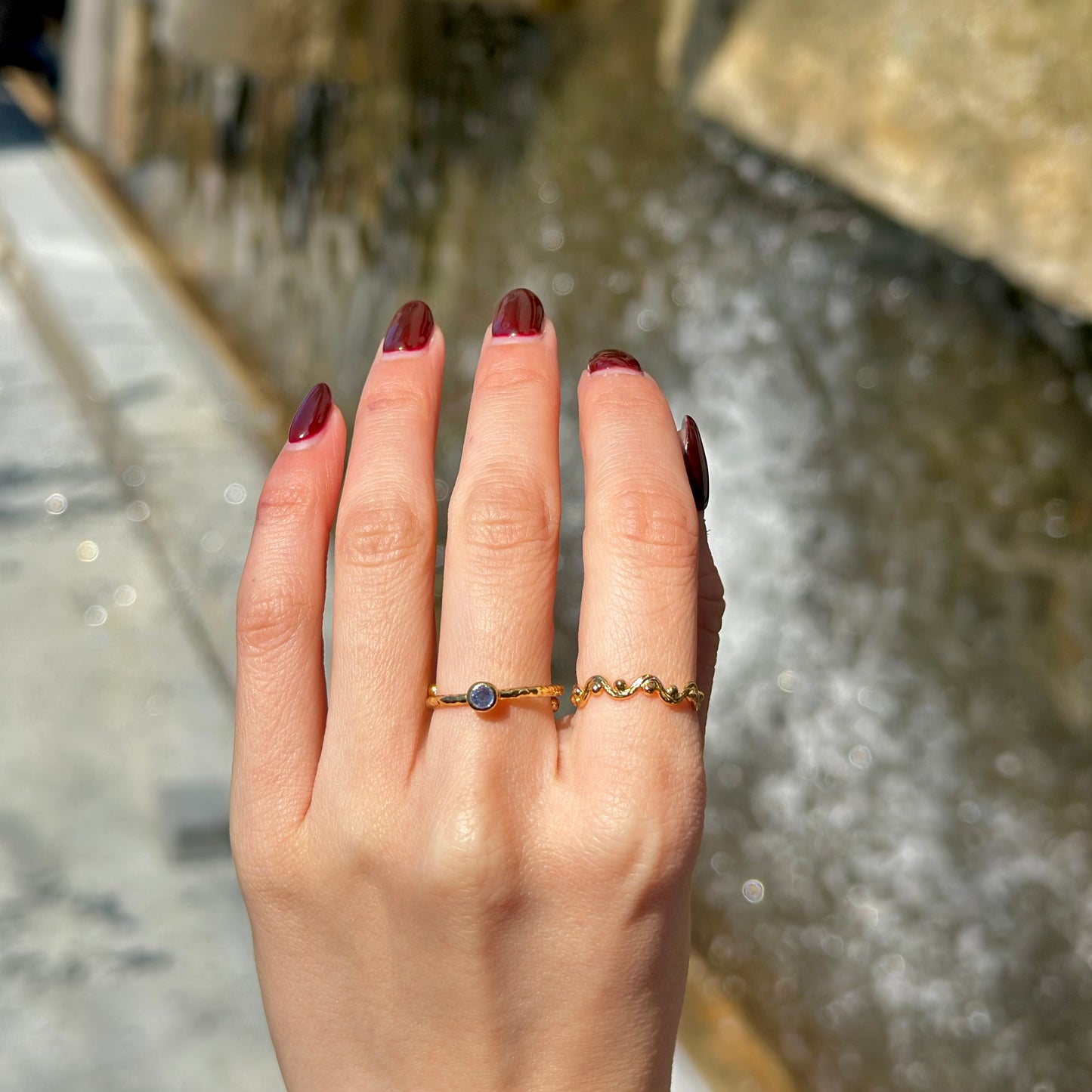 Brass petit ring 53