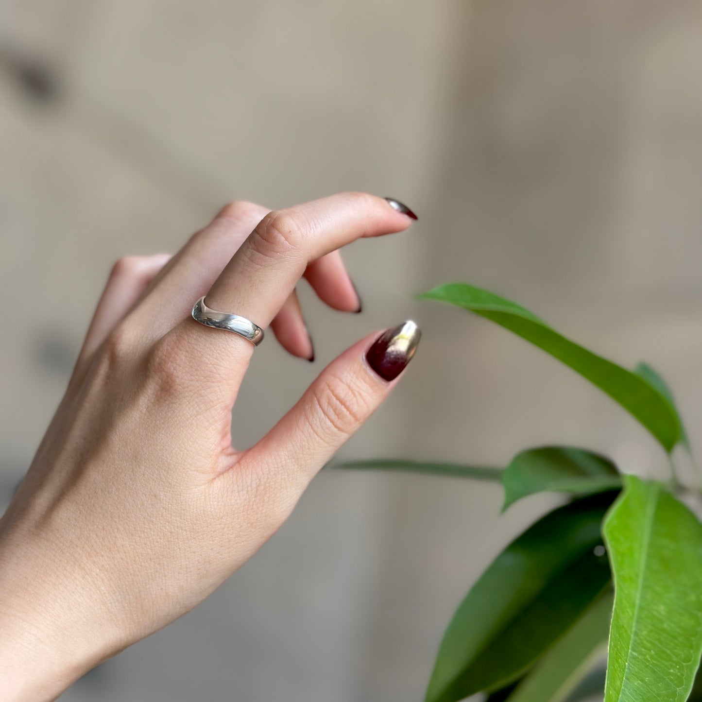 Silver925 plain ring 82