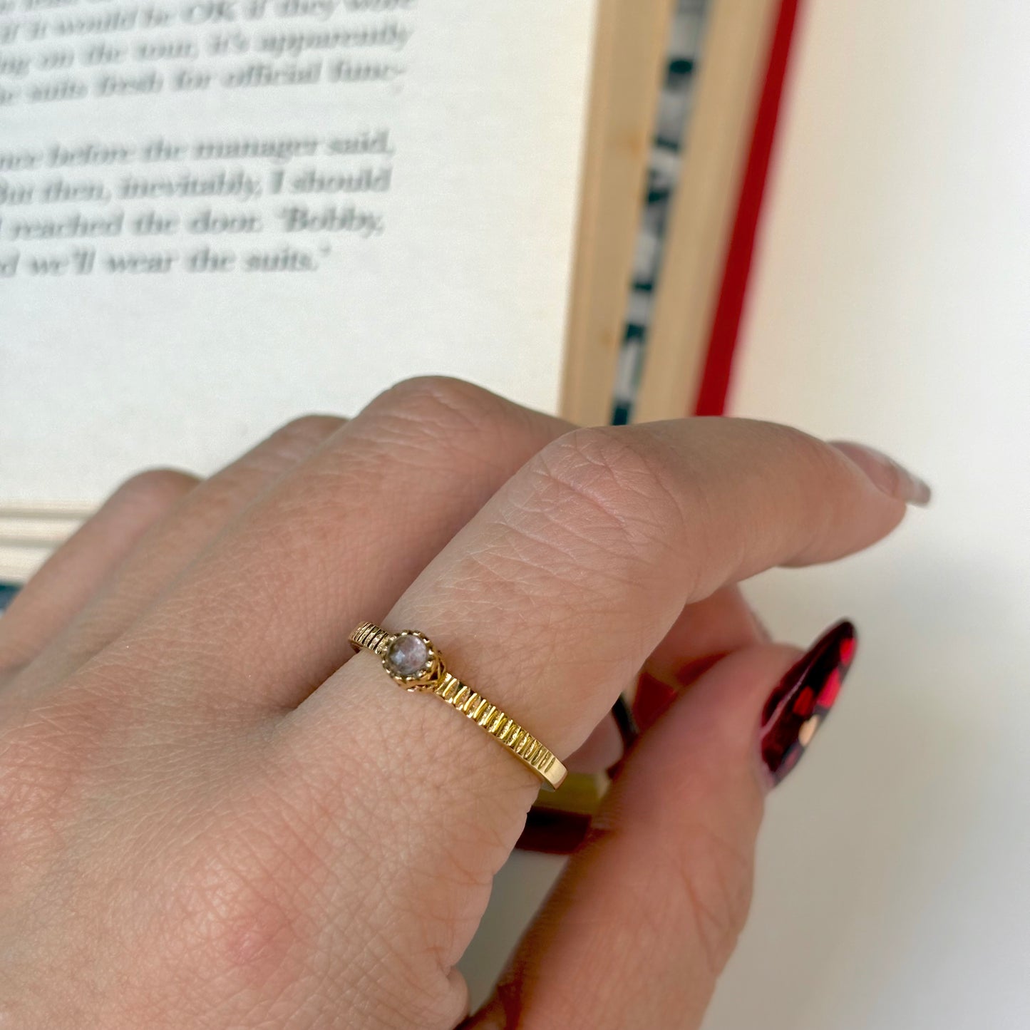 Brass petit ring 13
