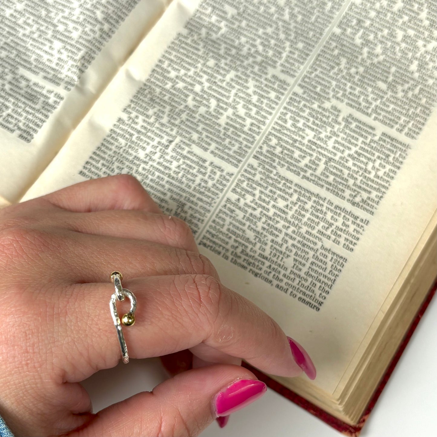 Silver925×Brass plain ring 15