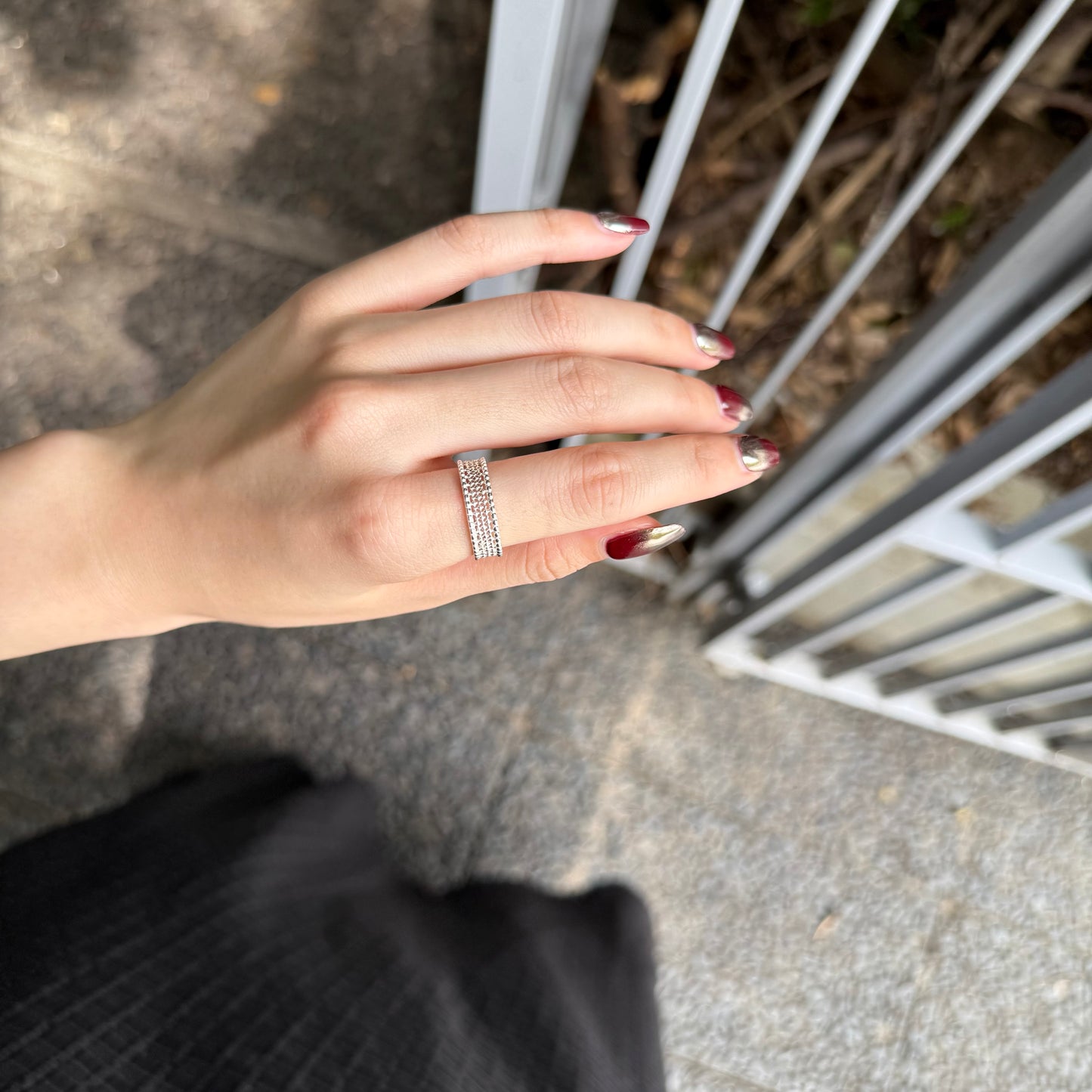 Silver925 plain ring 90