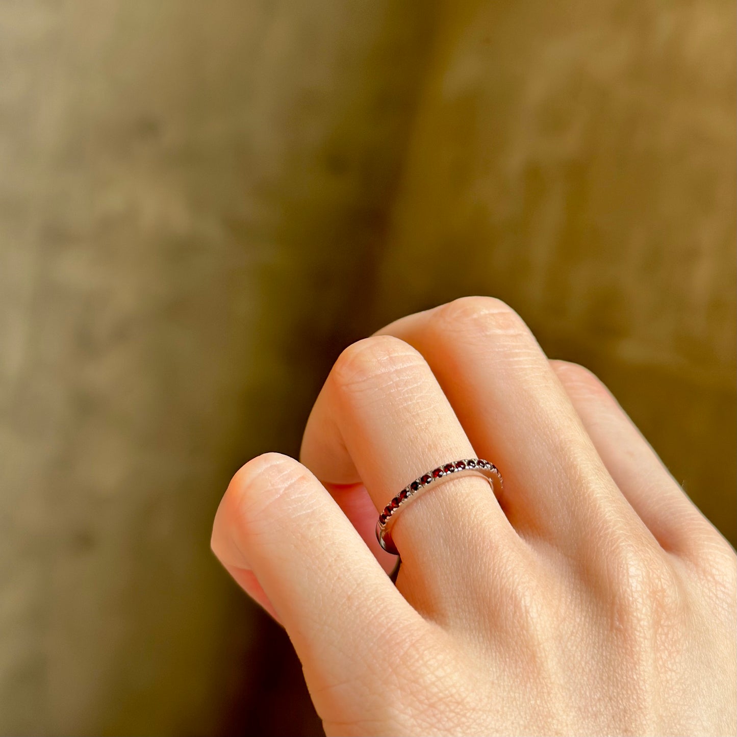 【Biju mam poco】Stone simple ring
