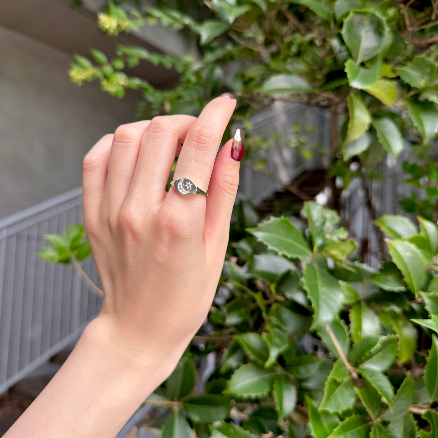 Moon&Star design ring
