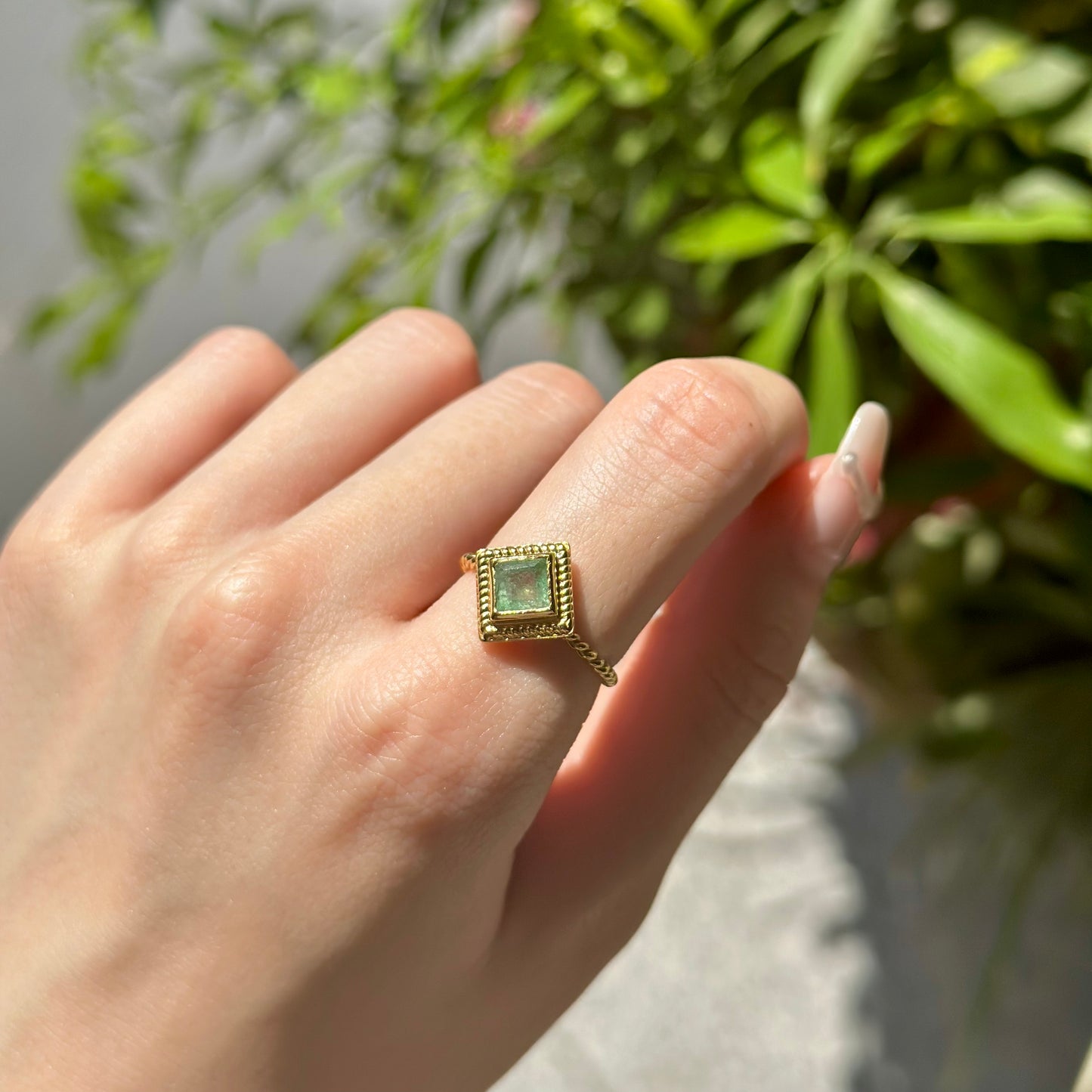 Brass petit ring 12