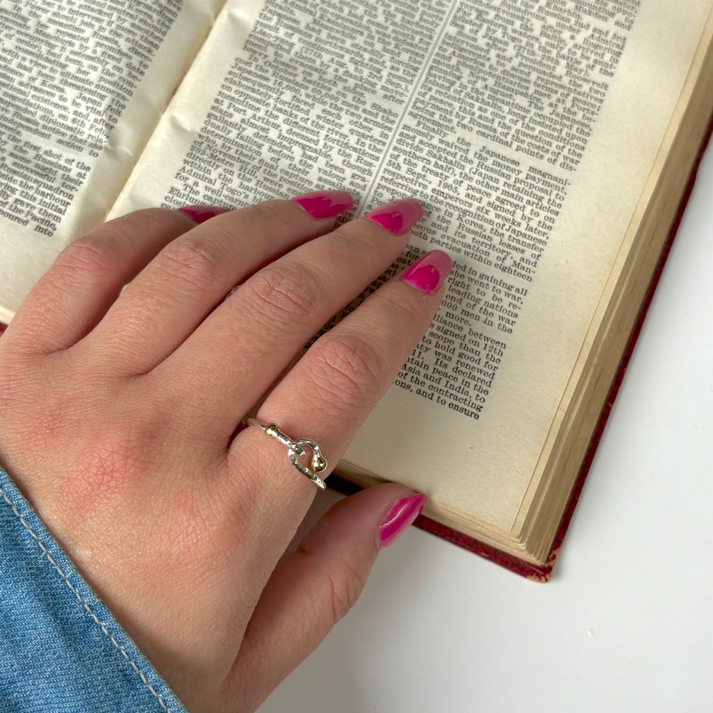 Silver925×Brass plain ring 15