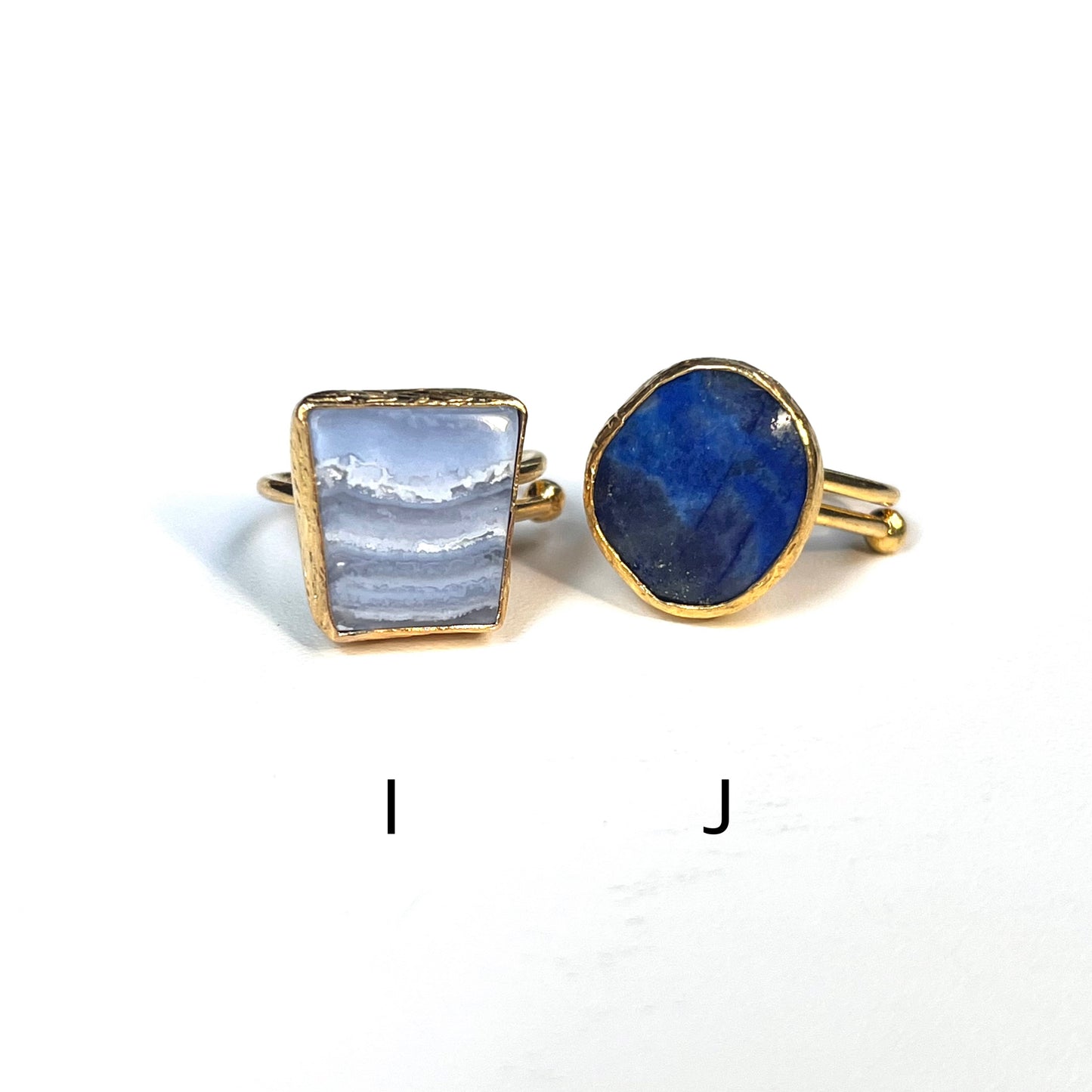 Brass 1stone ring 1