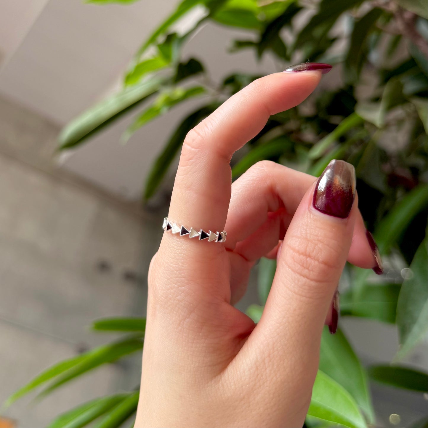 【オンライン先行】Triangle enamel ring 1