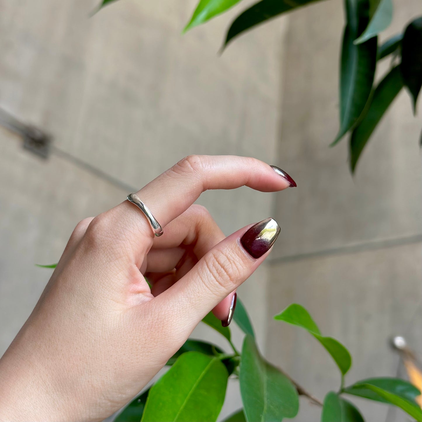 Silver925 plain ring 81