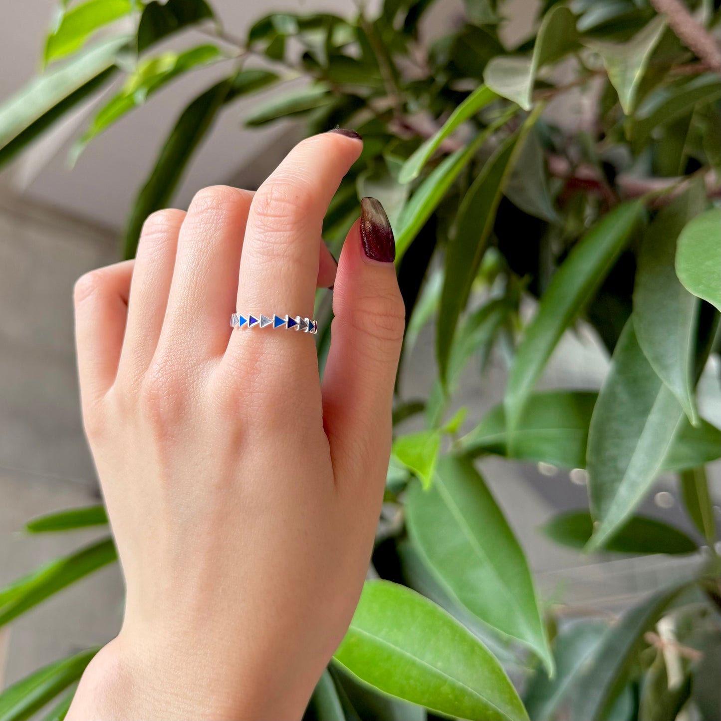 【オンライン先行】Triangle enamel ring 2