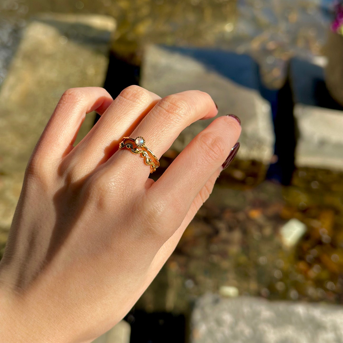 Brass petit ring 51