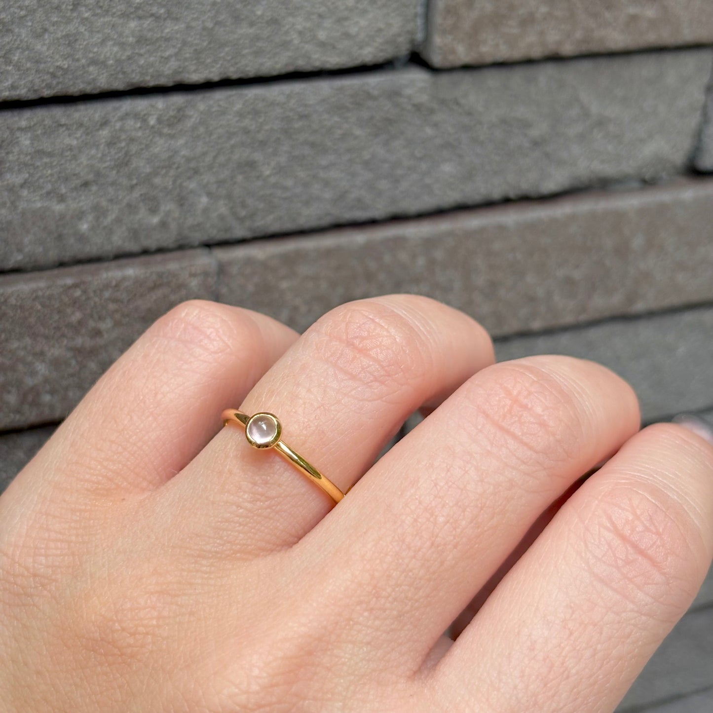Brass petit ring 9