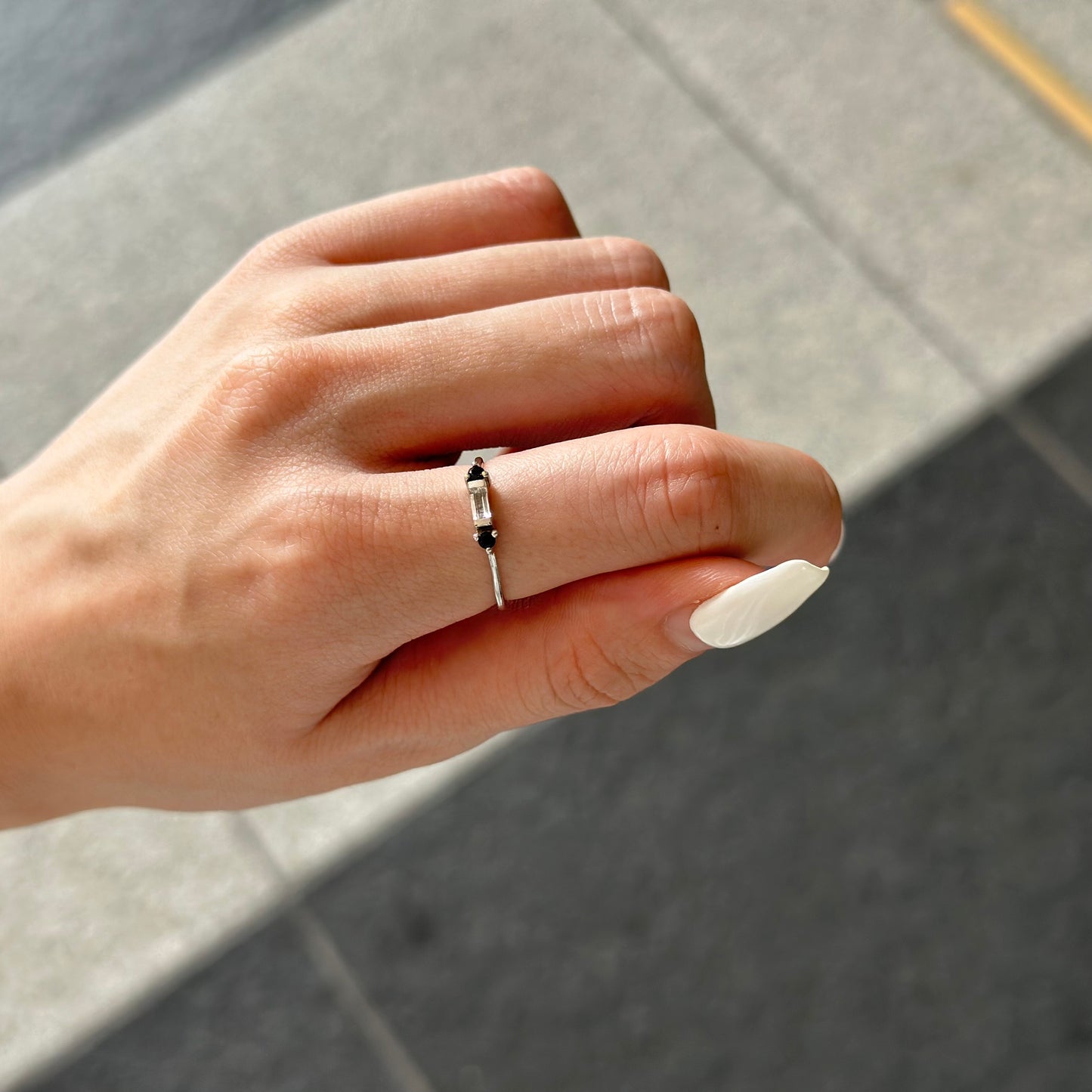 【poco】3stone petit ring
