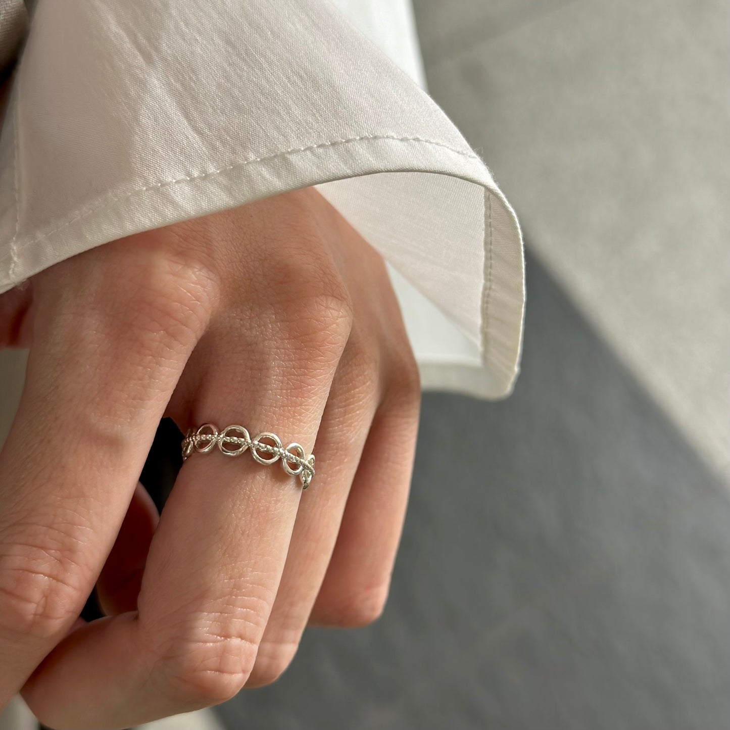 Silver925 plain ring 83