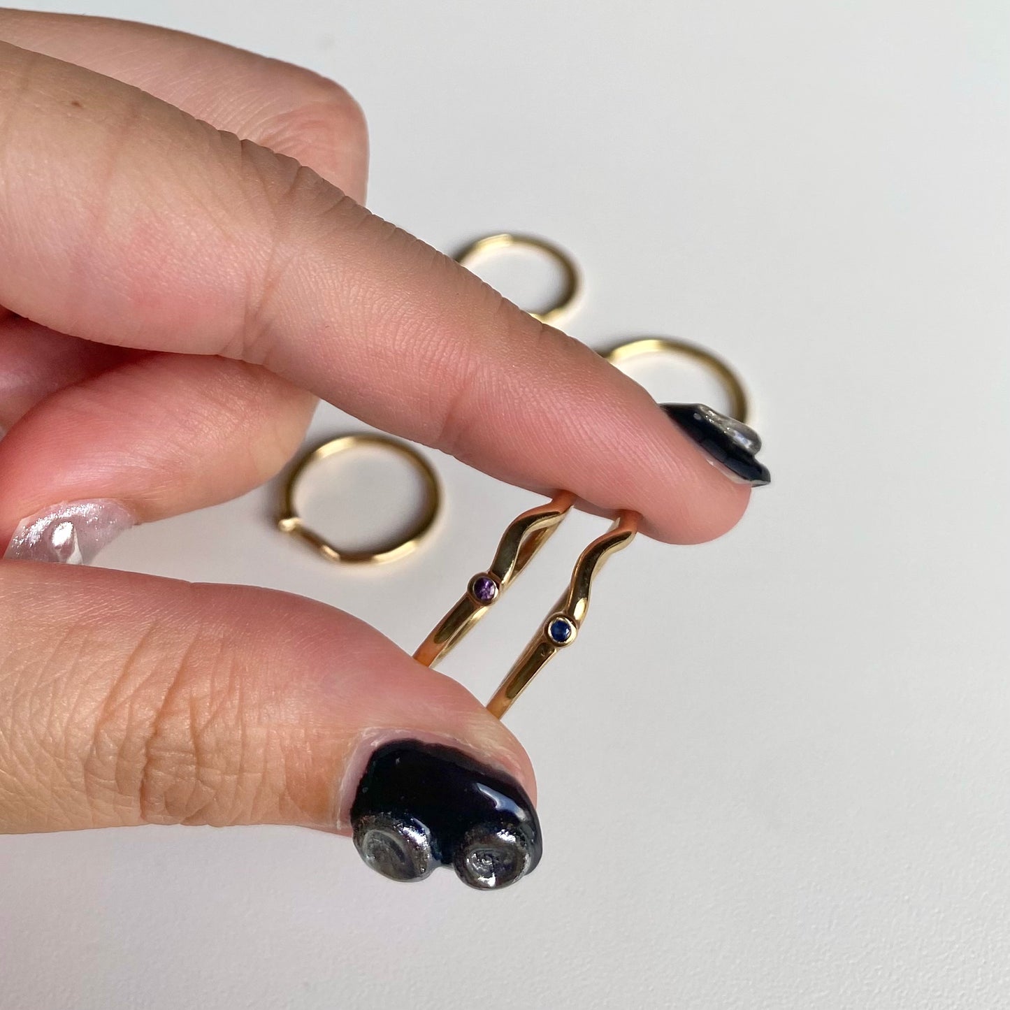Brass petit wave ring 1
