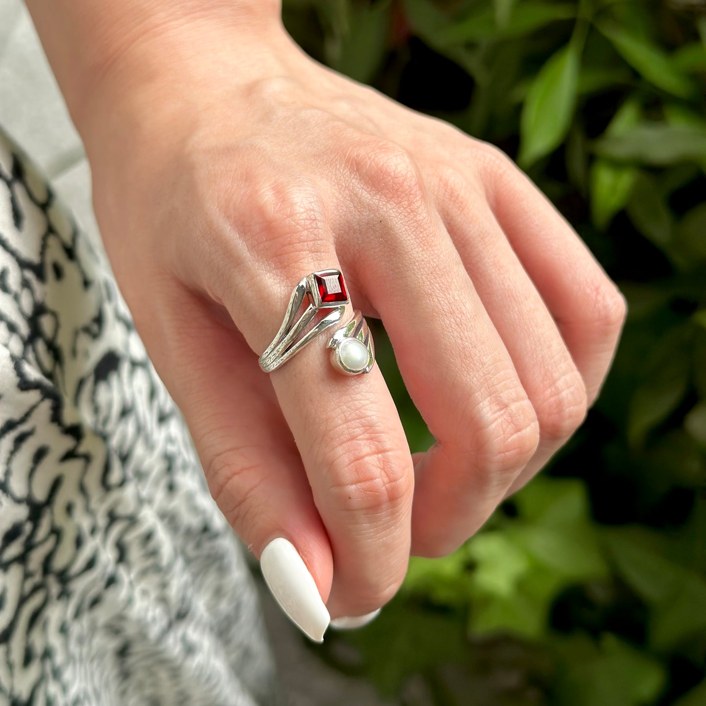 Silver925 2stone ring 13