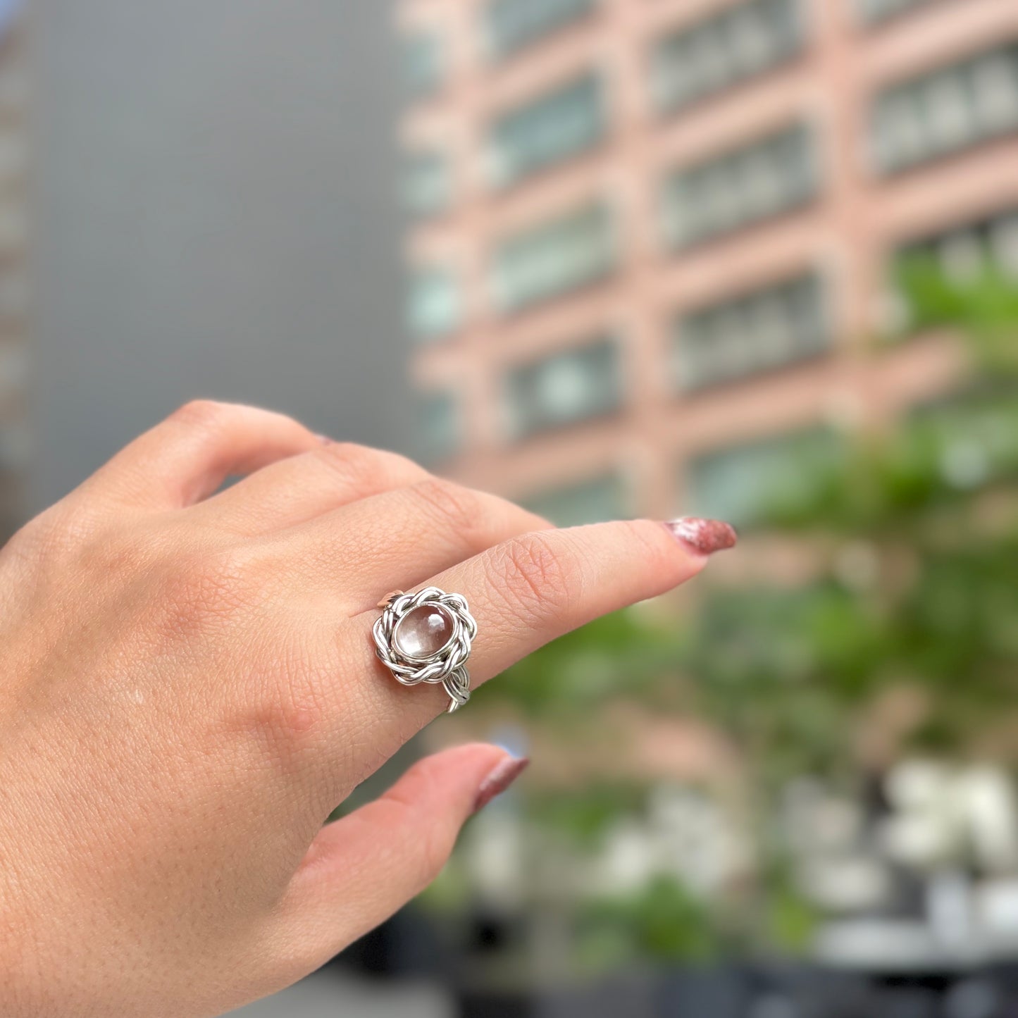 Silver925 design ring 75