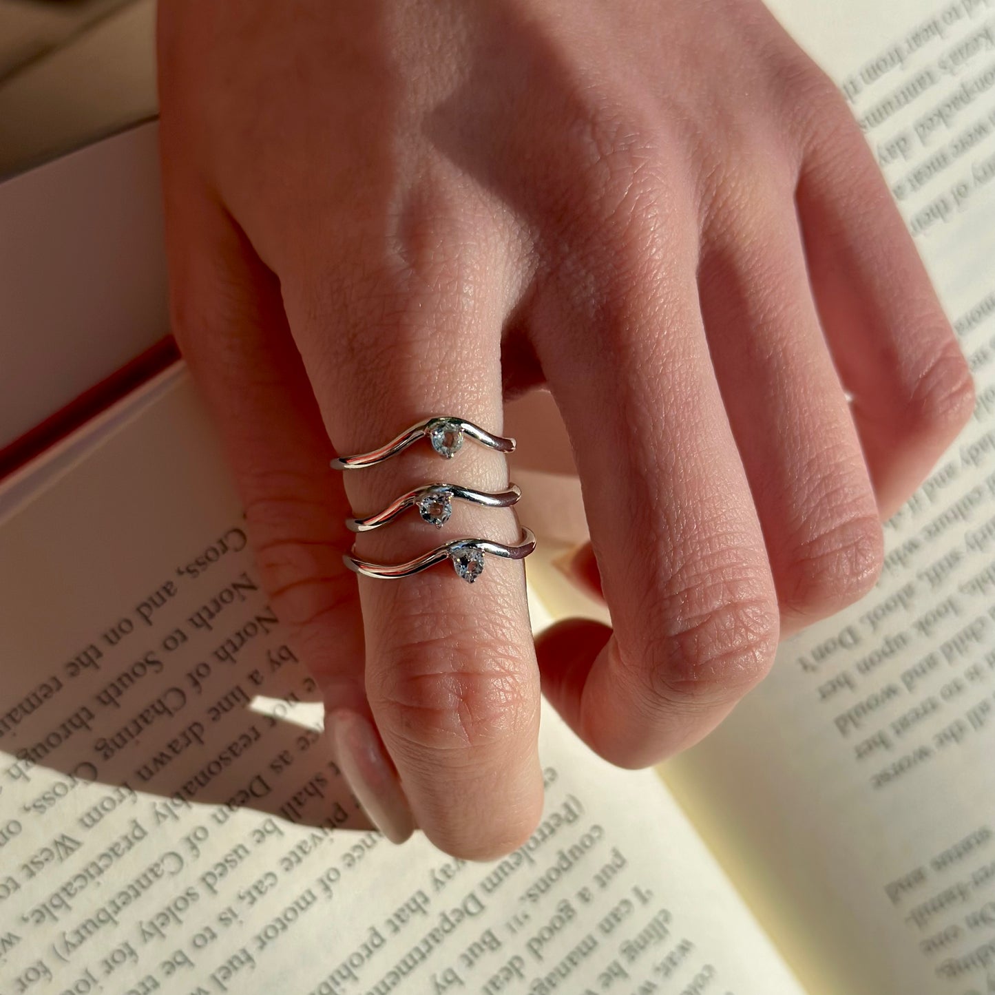 Silver925 wave ring 4