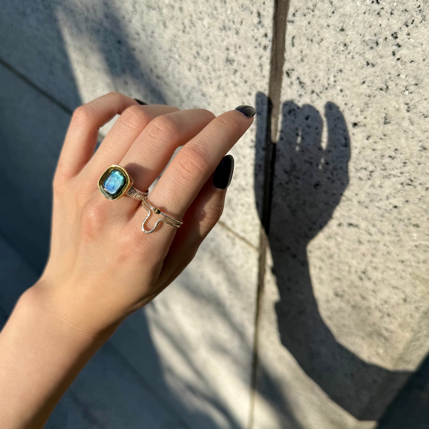 Silver925×Brass plain ring 28