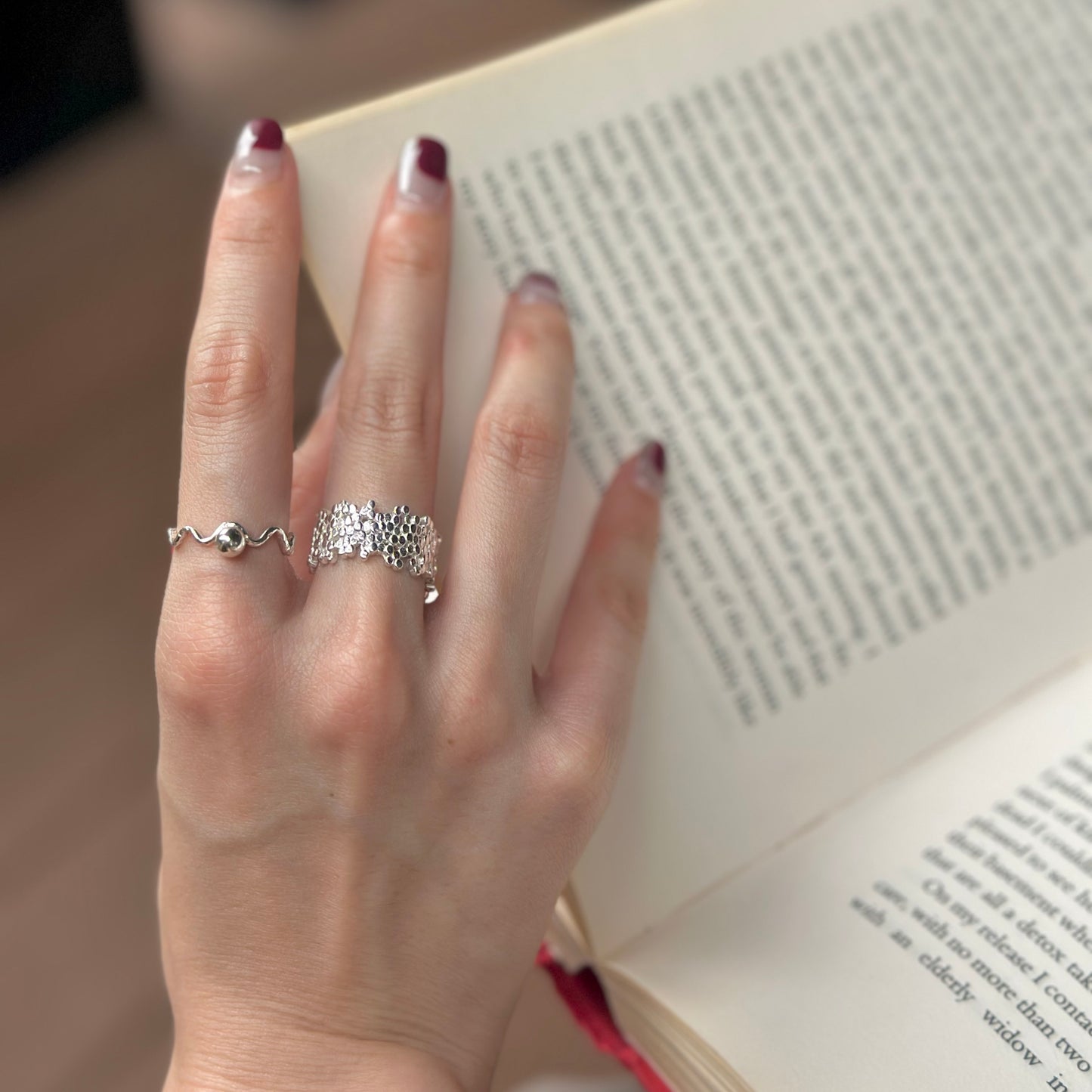 Silver925 plain ring 61