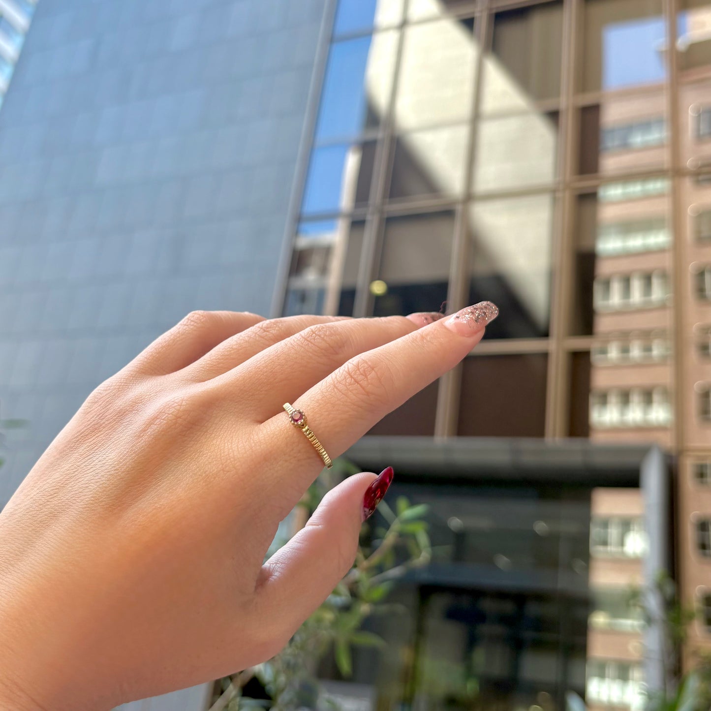 Brass petit ring 13