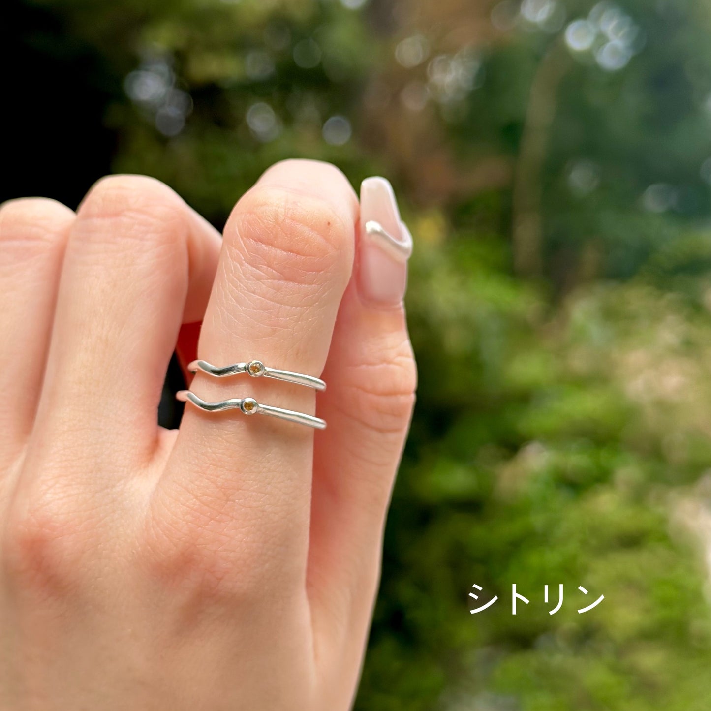 Petit stone wave ring 2