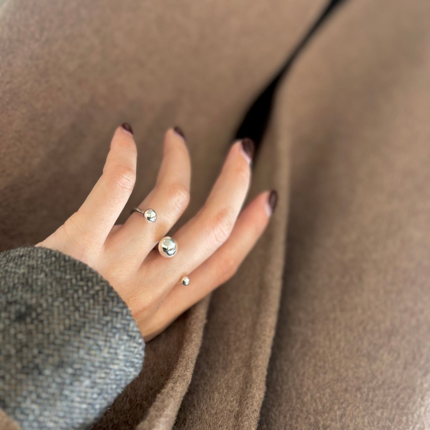 Silver925 2finger ring 3