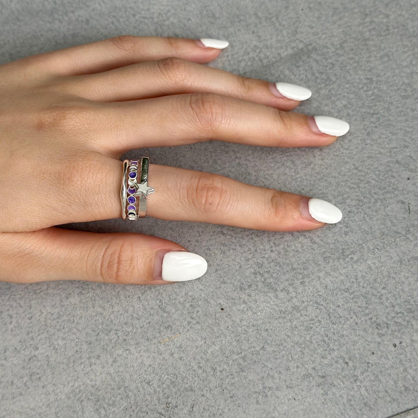 Star enamel ring 2