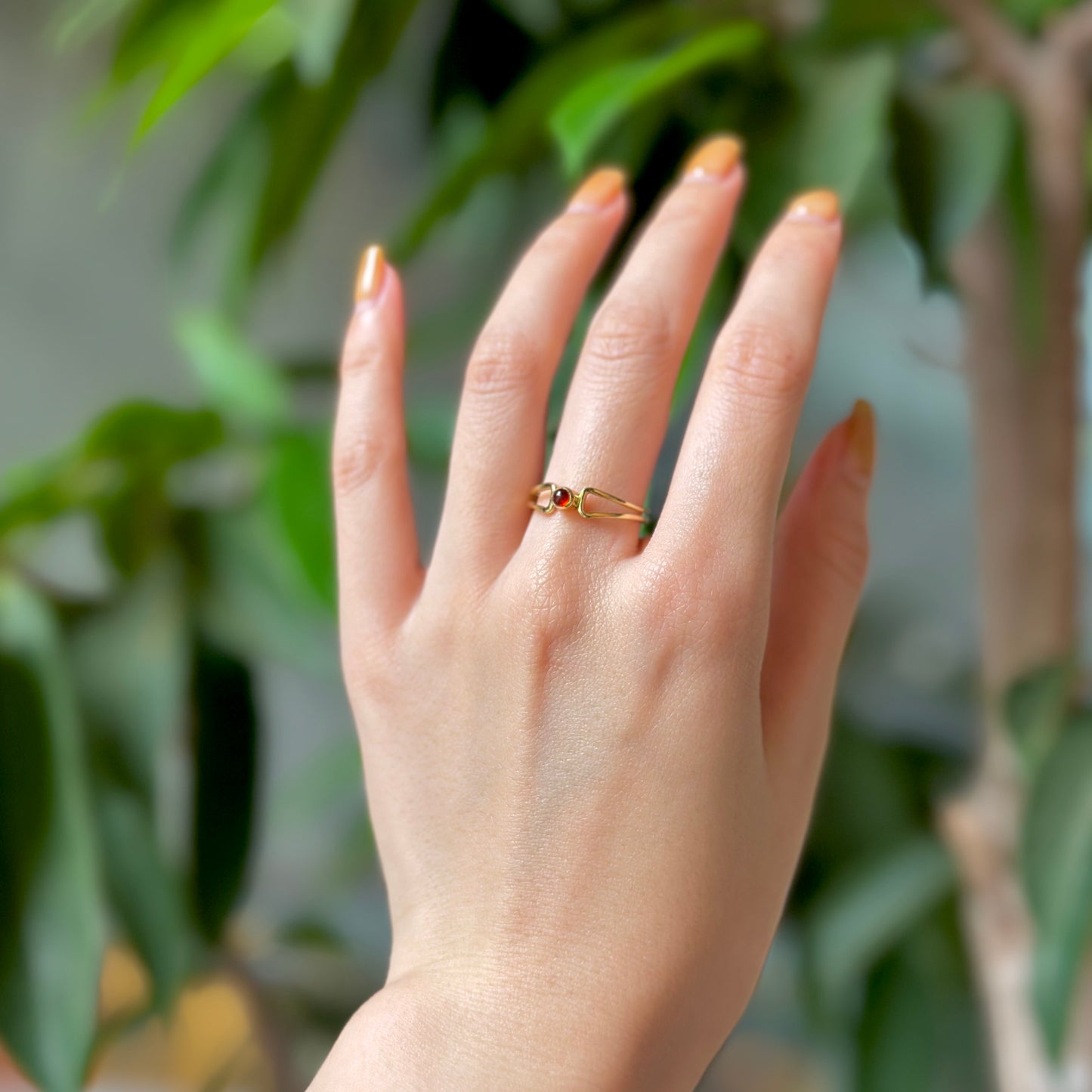 Brass design ring 6