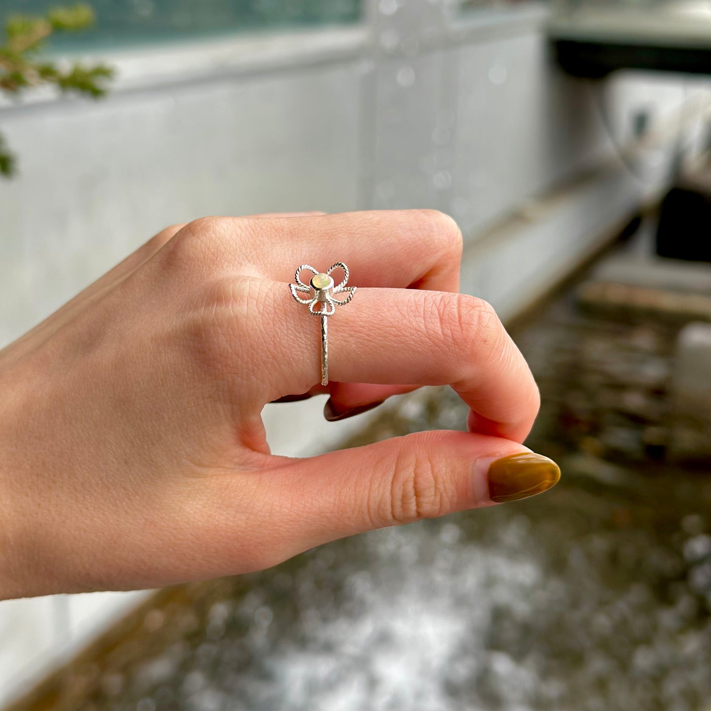 Flower design ring 7