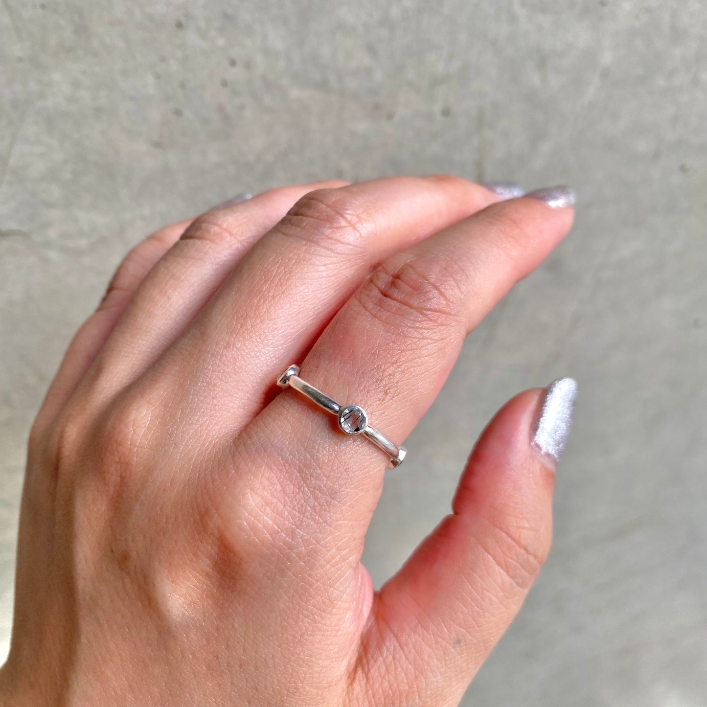 Silver925 4stone ring 3