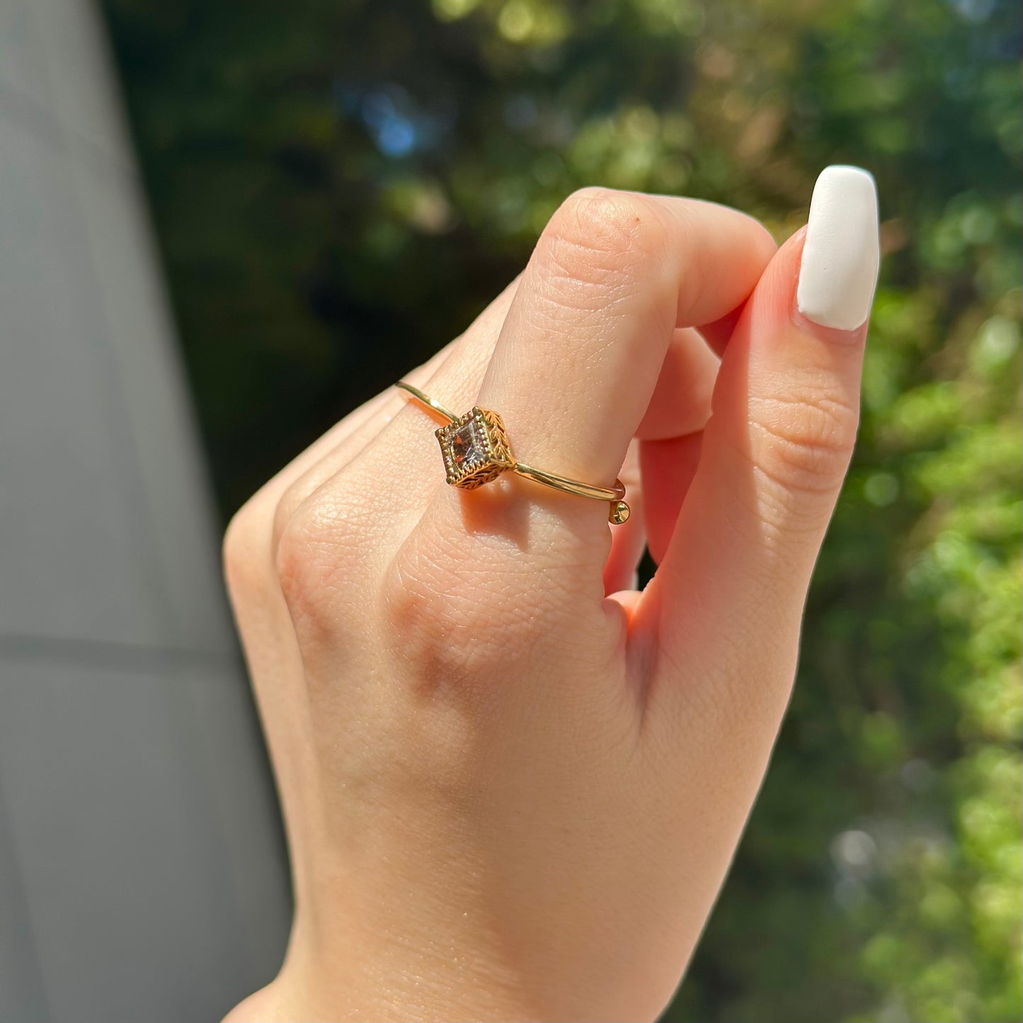 Brass petit ring 8